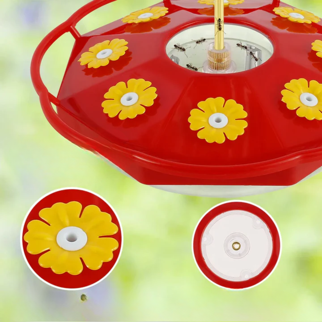 Flower-Shaped Hummingbird Feeder with Petal Ports – Durable Outdoor Nectar Dispenser for Gardens and Patios