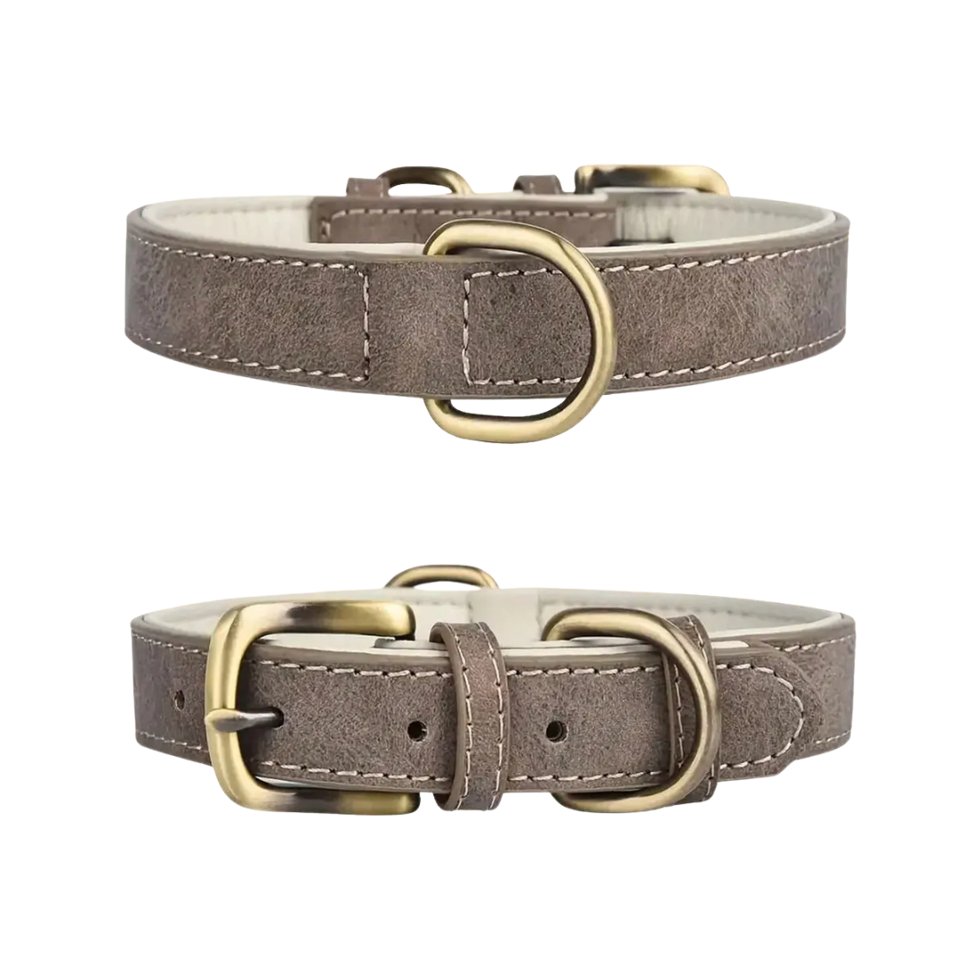 Vintage Leather Dog Collar with Adjustable Fit – Durable and Stylish for All Breeds 6