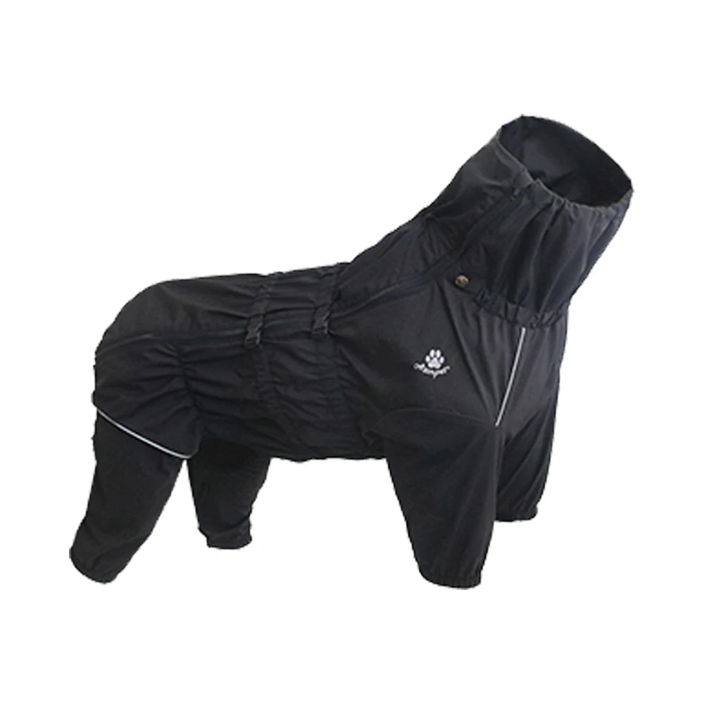 Water-Resistant Pet Protection Set for Outdoor Adventures – Adjustable and Breathable Design in Red and Black 6