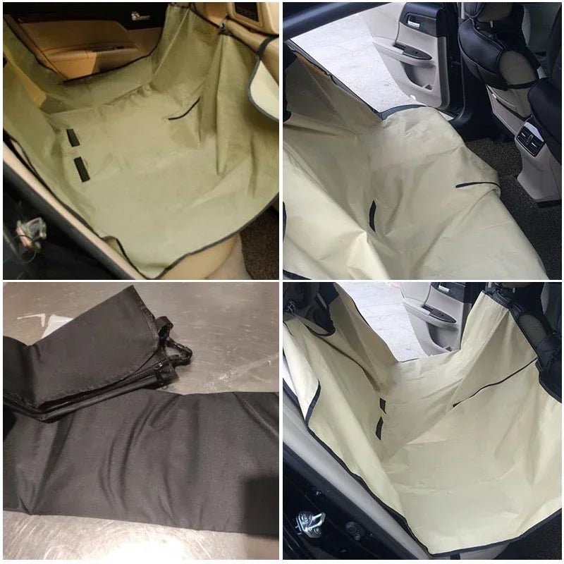 Waterproof Dog Car Seat Cover – Non-Slip Back Seat Protector for Dogs with Storage Compartment – Universal Fit 5