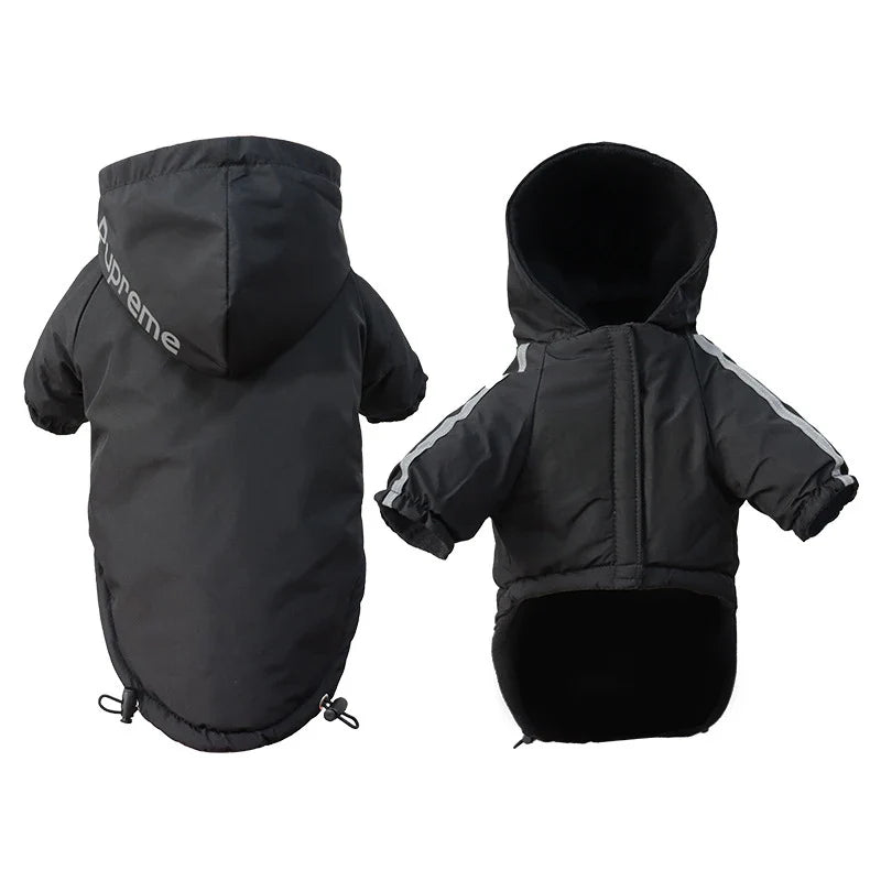 Waterproof Dog Coat for Winter – Reflective Dog Jacket with Hood for Small Pets, Warm and Dry Raincoat 9