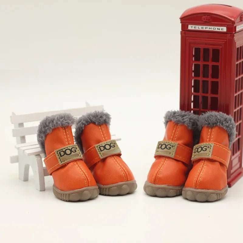 Waterproof Dog Shoes with Fleece Lining for Cold Weather Protection 13