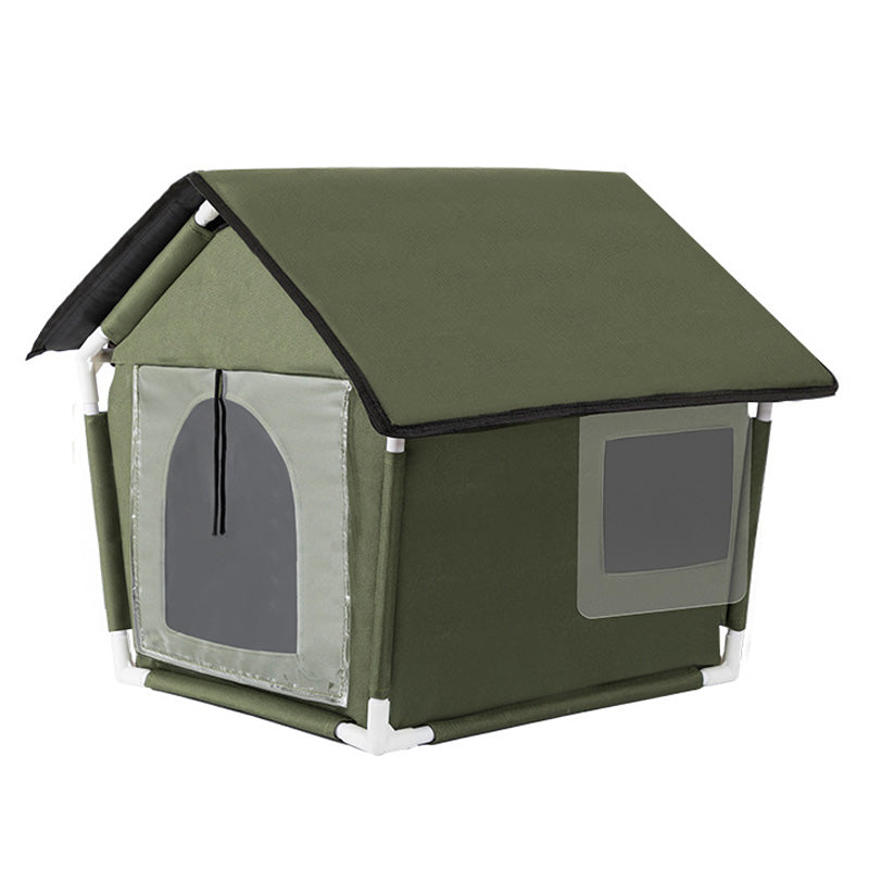 Weatherproof Outdoor Cat House with Insulated Sleeping Pad – Spacious Shelter for Winter and Year-Round Comfort 6