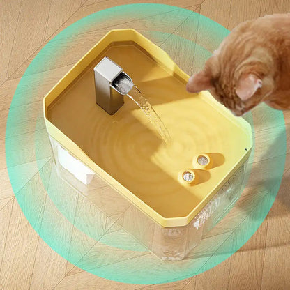 1.5L Automatic Cat Water Fountain – Quiet Filtered Drinking Fountain for Cats and Small Dogs 3