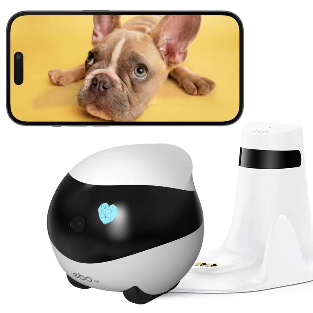 1080P HD Slimline Pet Camera Robot with 360° View and Night Vision – WiFi Enabled 4