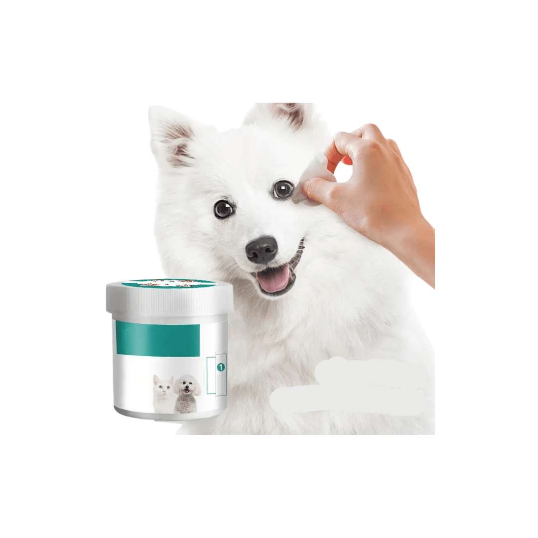 130pcs Dog Eye Wipes for Tear Stains with Aloe Vera – Gentle Eye Cleaning Wipes for Dogs and Cats 0