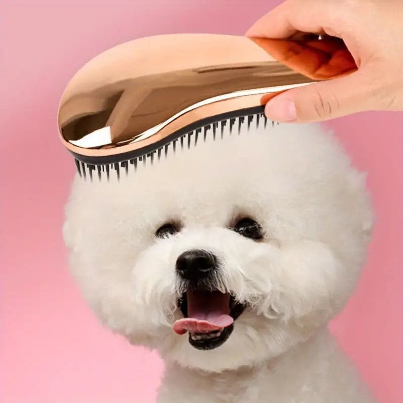 2-in-1 Dog Grooming Comb and Massage Brush for Effective Hair Removal and Relaxation - Gentle Grooming Brush for Dogs 2