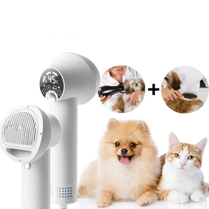 2-in-1 Dog Hair Dryer with Combing Function – Efficient Pet Blow Dryer for Quick Drying and Grooming 3