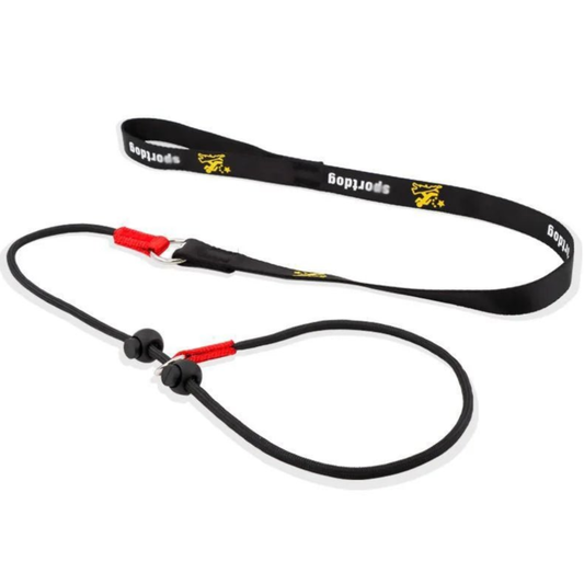 2-in-1 Dog Leash and Collar, Adjustable No-Pull Slip Leash for Training – Durable Nylon Rope, Black and Red, 200 cm for All Dog Sizes 0