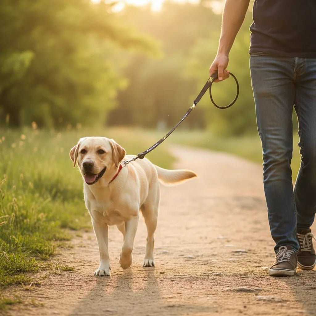 2-in-1 Dog Leash and Collar, Adjustable No-Pull Slip Leash for Training – Durable Nylon Rope, Black and Red, 200 cm for All Dog Sizes 7