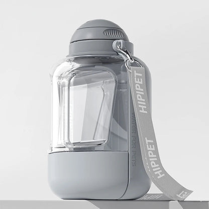 2-in-1 Dog Water Bottle with Food Container – Portable and Durable Design 0