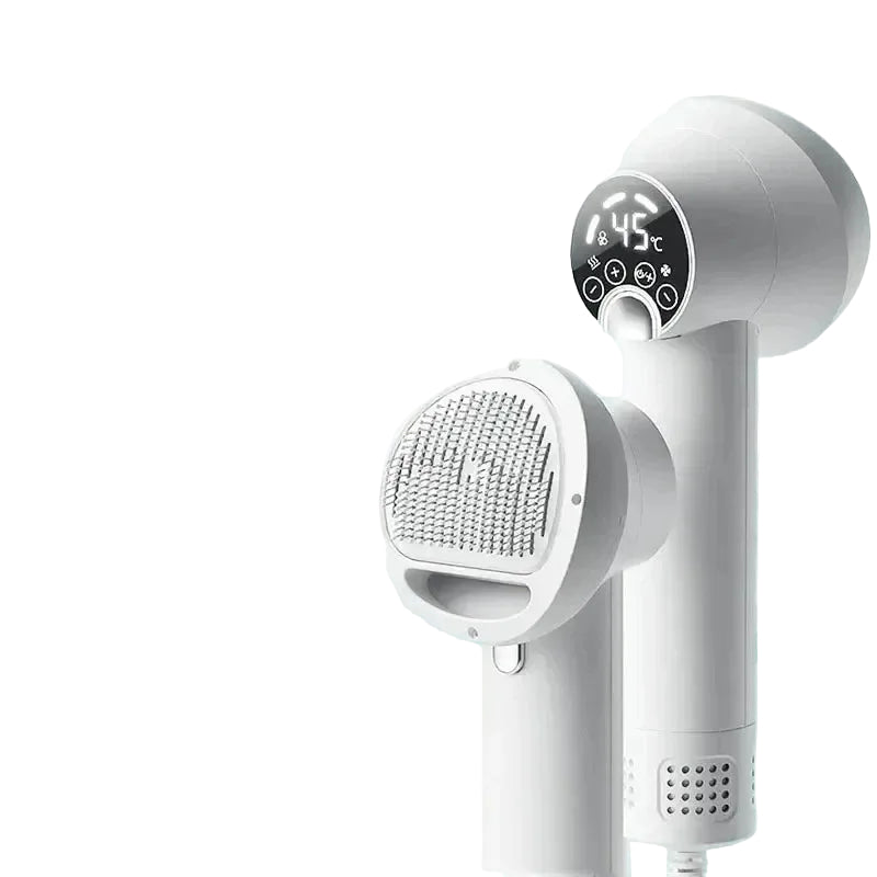 2-in-1 Pet Grooming Tool with Blowing and Combing Functionality – LED Display and 40,000 RPM Motor 7