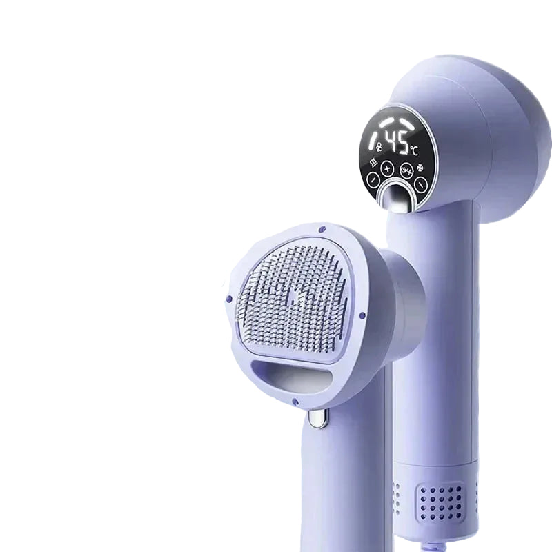 2-in-1 Pet Grooming Tool with Blowing and Combing Functionality – LED Display and 40,000 RPM Motor 8