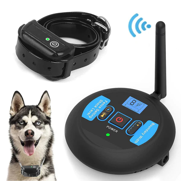 2-in-1 Wireless Dog Fence and Training Collar with Adjustable Range – 500m Containment System 1