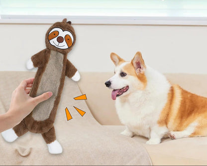 2 Pack No Stuffing Crinkle Dog Toys – Durable Rabbit & Sloth Designs for Engaging Play and Dental Health 4