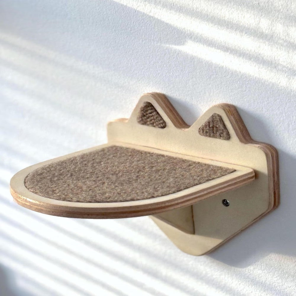 3-in-1 Cat Tree featuring a scratching board and cozy bed, designed for indoor use, providing a playful and comfortable space for cats. 3