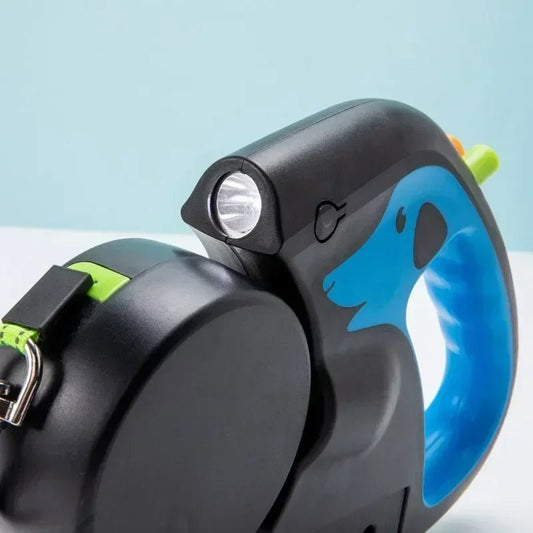 3-in-1 Dog Leash with Flashlight and Poop Bag Holder – Tangle-Free Dual Leash for Two Dogs, 360° Rotation, Durable Nylon, 3 Meters 6