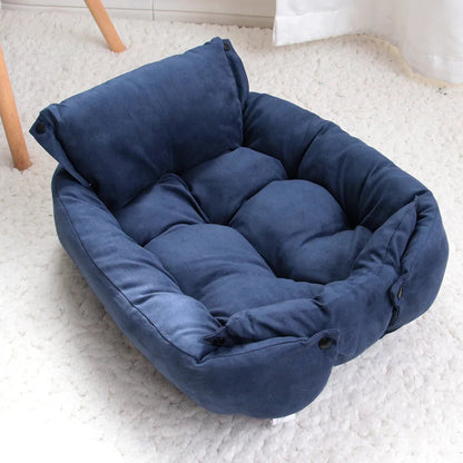 3-in-1 Multifunctional Dog Bed – Cozy Mat, Snug Bed, Stylish Sofa in Soft Cotton – Ideal for Small to Medium Dogs 8