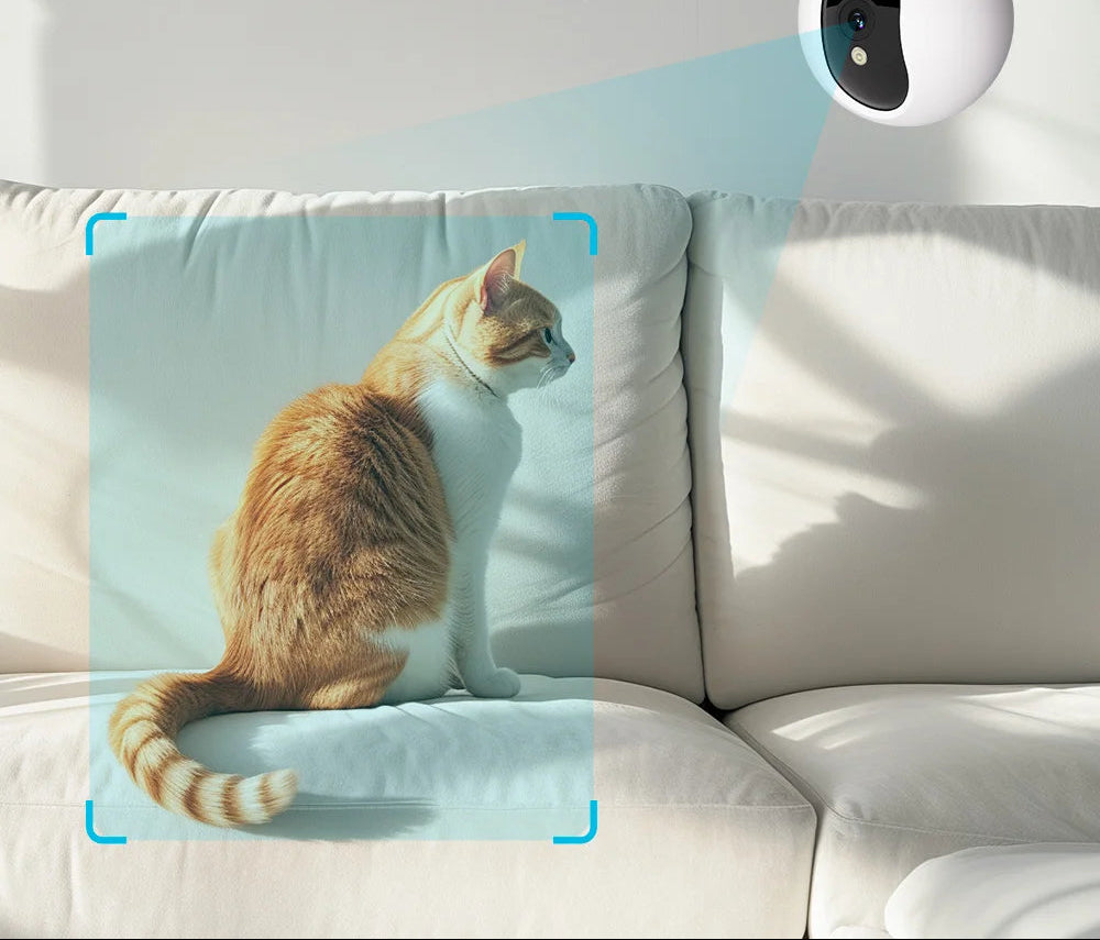 360° Indoor Pet Camera with 2K Resolution, Two-Way Audio, and Night Vision for Cat and Dog Monitoring 3