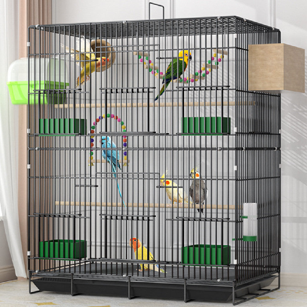 AeroNest Double-Layer Bird Cage – Modern & Fashionable Home Aviary