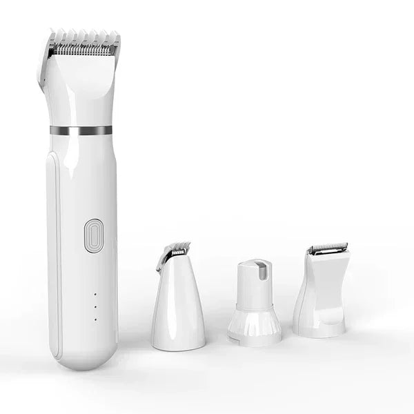 4-in-1 Dog Clippers and Grooming Set – Cordless Trimmer with Interchangeable Attachments 0
