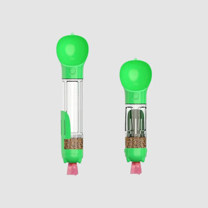 4-in-1 Portable Dog Feeder with Food and Water Dispenser, Waste Bag Dispenser – Ideal for Travel and Outdoor Activities 0