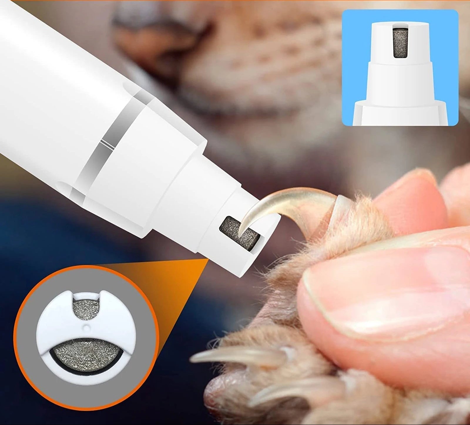 4-in-1 Rechargeable Dog Grooming Kit with Waterproof Clippers and Nail Polisher – Cordless Dog Grooming Supplies for Easy Use 4