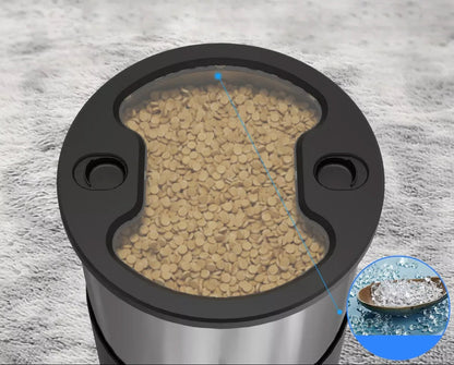 4.5L Smart Automatic Pet Feeder with WiFi Control and Dual Stainless Steel Bowls for Cats and Dogs 1