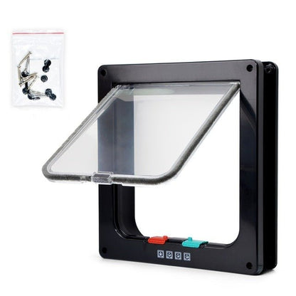 4 Way Security Lock Cat Flap Door for Cats and Small Dogs – Easy Installation and Weatherproof Design 8