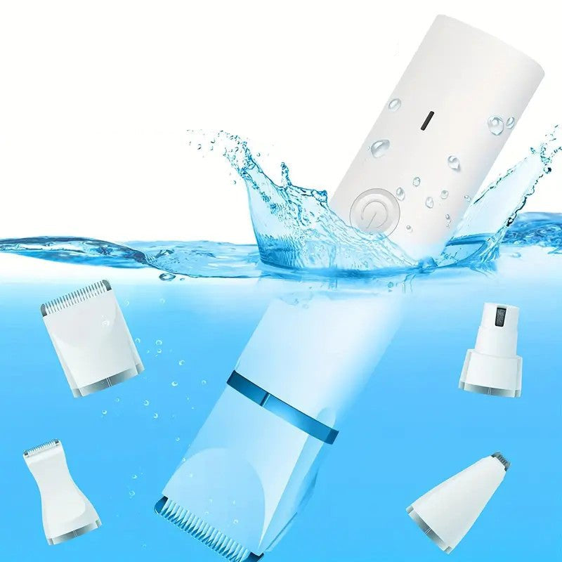 4 in 1 Dog Grooming Clippers Kit – Rechargeable, Waterproof, Low Noise Pet Clippers for Professional Grooming at Home 3