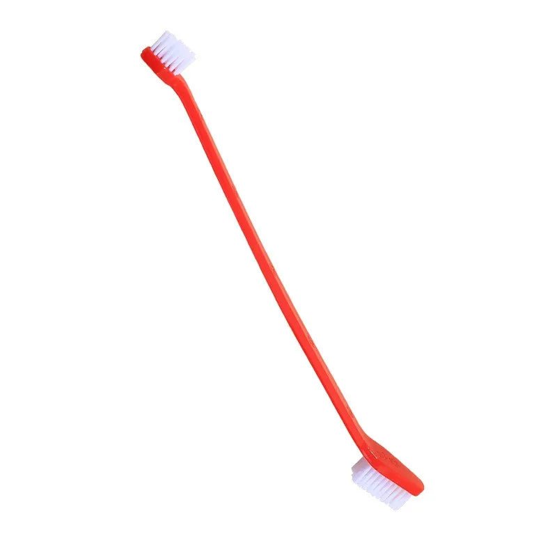 5-Piece Double-Sided Dog and Cat Toothbrush Set with Soft Bristles – Ideal for Dogs, Cats, Puppies, and Kittens 0