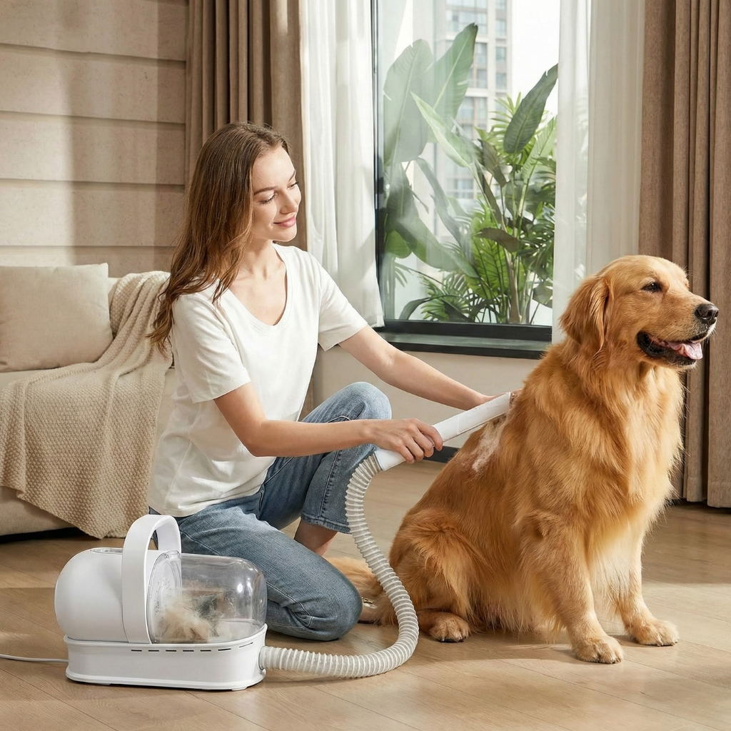 7-in-1 Pet Grooming System – Vacuum, Hair Dryer & Professional Brush for Dogs and Cats 1