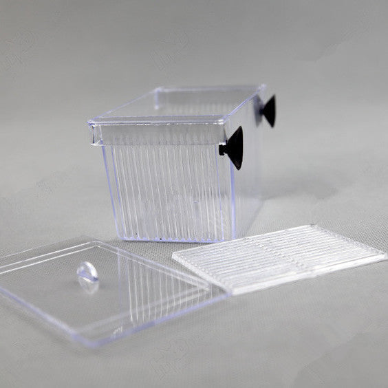 Acrylic Fish Breeding Box for Aquarium – Transparent Isolation Environment for Guppies and Shrimp, 12.5 × 7 × 7 cm 2