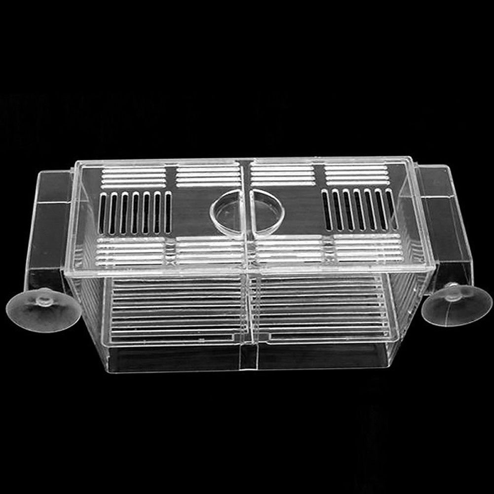 Acrylic Fish Breeding Box for Aquarium – Transparent Isolation Environment for Guppies and Shrimp, 12.5 × 7 × 7 cm 3