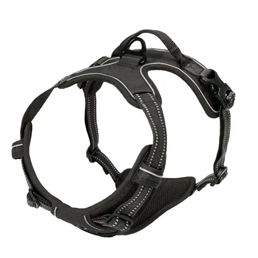 Adjustable All-Season Dog Harness with Reflective Stitching and Quick-Release Buckles - Best Dog Harness for Comfort and Safety 0