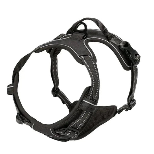 Adjustable All-Season Dog Harness with Reflective Stitching and Quick-Release Buckles - Best Dog Harness for Comfort and Safety 0