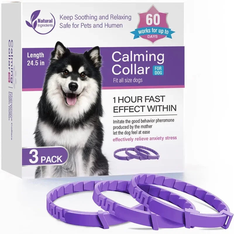 Adjustable Anti-Stress Tick Collar for Dogs and Cats – Flea and Tick Protection 0