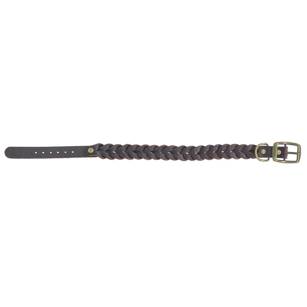 Adjustable Braided Leather Dog Collar for Small and Large Breeds – Comfortable, Stylish Design with Durable Metal Buckle 8