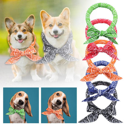 Adjustable Cooling Scarf for Pets – Lightweight Summer Accessory with Gel Packs for Dogs and Cats 3
