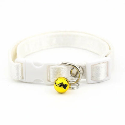 Adjustable Cotton Cat Collar with Bell – Soft, Breathable, Fits 17-35 cm, Available in Multiple Colors for Cats and Small Dogs 13