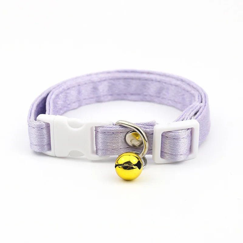 Adjustable Cotton Cat Collar with Bell – Soft, Breathable, Fits 17-35 cm, Available in Multiple Colors for Cats and Small Dogs 5