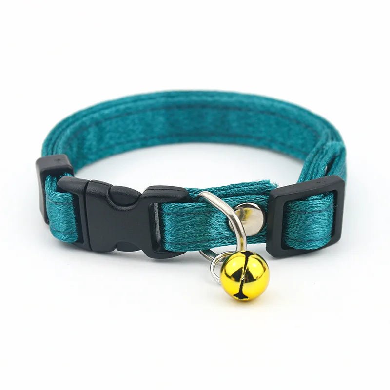 Adjustable Cotton Cat Collar with Bell – Soft, Breathable, Fits 17-35 cm, Available in Multiple Colors for Cats and Small Dogs 9