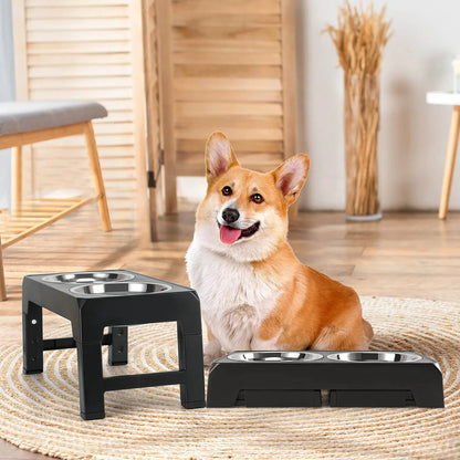 Adjustable Dog Food Stand with Ergonomic Design for Healthy Digestion and Hygiene 2