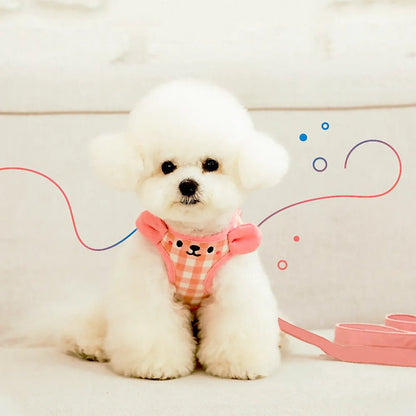 Adjustable Dog Harness - Comfortable Tank Top Design for Small to Medium Dogs - Durable and Stylish Leash Harness 0