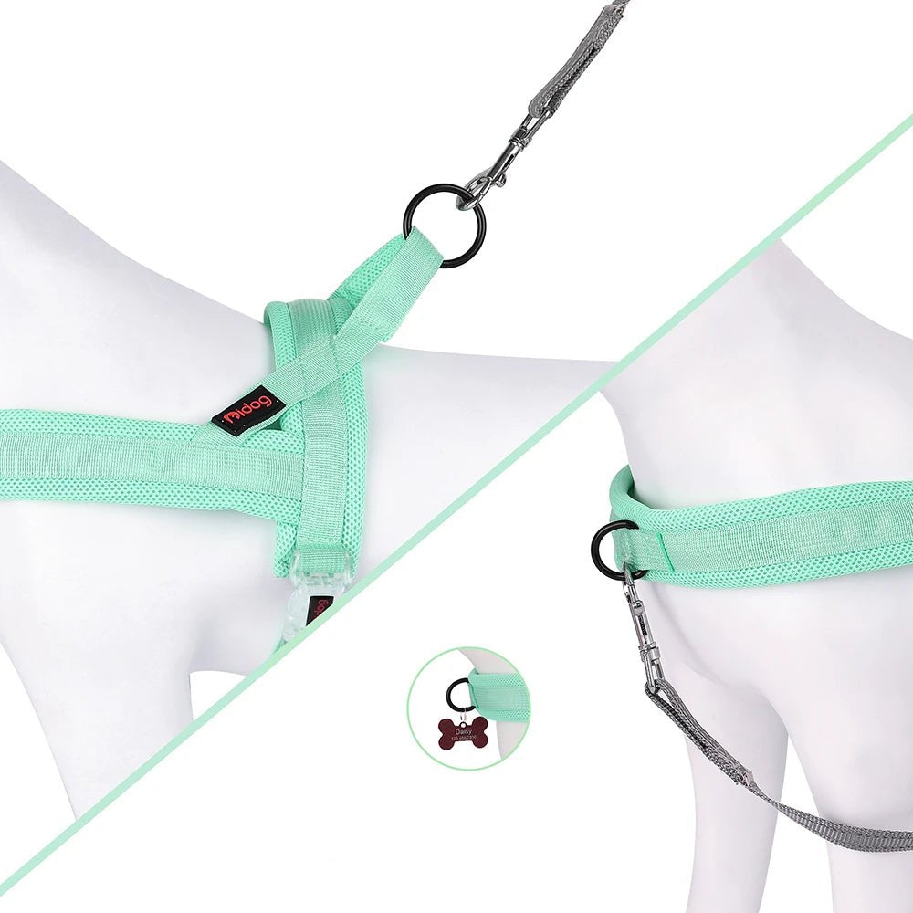Adjustable Dog Harness with Padded Comfort and Handle – Durable Nylon for All Breeds 5