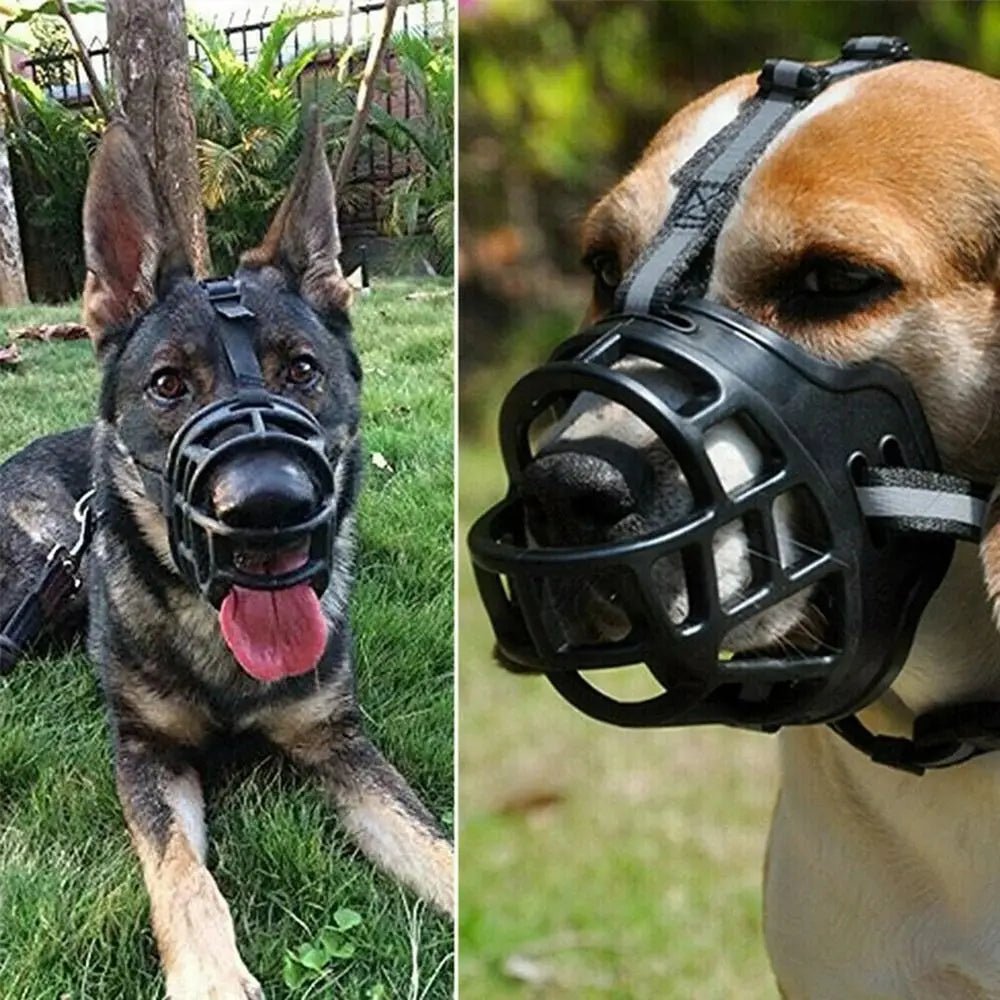 Adjustable Dog Muzzle with Reflective Strip – Breathable and Comfortable Design 3