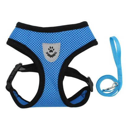 Adjustable Dog and Cat Harness with Leash – Breathable Mesh, Reflective Accents, Custom Fit for Comfort and Safety 11