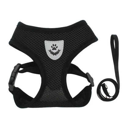 Adjustable Dog and Cat Harness with Leash – Breathable Mesh, Reflective Accents, Custom Fit for Comfort and Safety 9