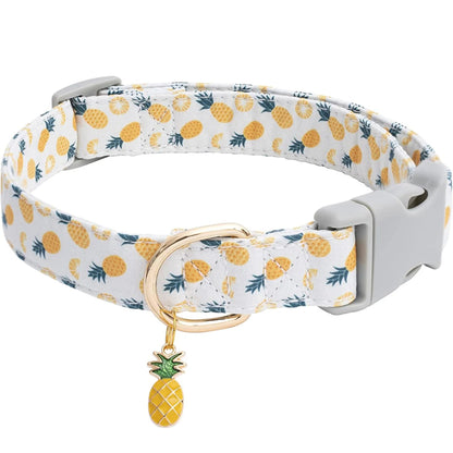 Adjustable Fruit-Themed Pet Collar with Metal Charm – Lightweight and Fun for Small Dogs and Cats 1