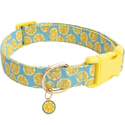 Adjustable Fruit-Themed Pet Collar with Metal Charm – Lightweight and Fun for Small Dogs and Cats 4